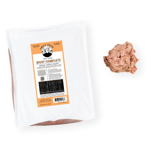 Oma's Pride Woof Complete Dog Recipes Turkey