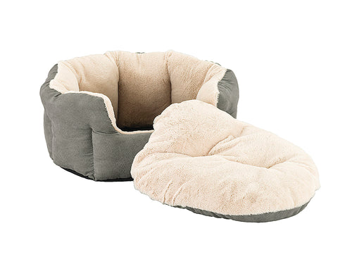 Ethical Pet Sleep Zone Reversible Cushion 18″ Light Gray