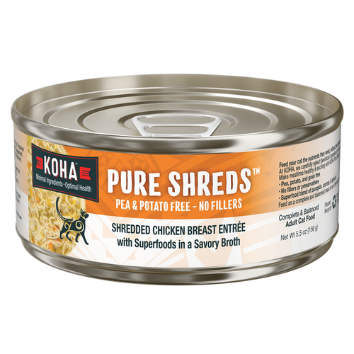 Koha Pure Shreds Shredded Chicken Breast Entrée for Cats