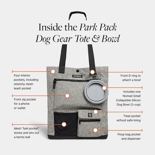 CleverPup Park Pack Dog Gear Tote Set