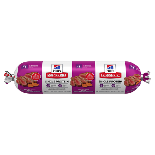 Hill's Science Diet Adult Single Protein Beef & Carrot Recipe Fresh Dog Food Roll