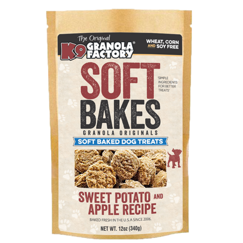 K9 Granola Factory Soft Bakes, Sweet Potato & Apple Recipe Dog Treats