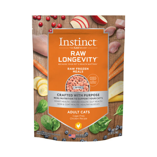 Nature's Variety Instinct Raw Longevity Adult Frozen Chicken Bites Cat Food