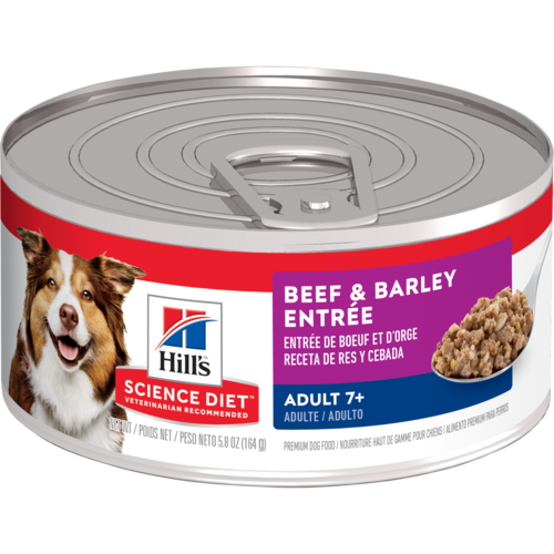 Hill's Science Diet Adult 7+ Beef & Barley Entrée dog food