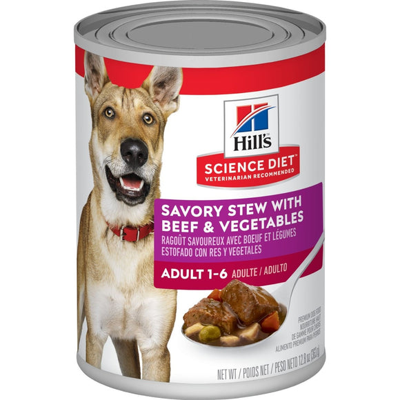 Hill's Science Diet Adult Savory Stew with Beef & Vegetables Dog Food