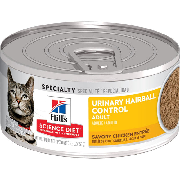 Hill's® Science Diet® Adult Urinary Hairball Control Savory Chicken Entrée Wet Cat Food